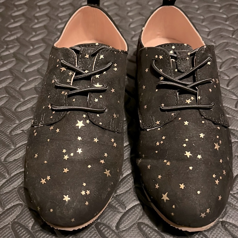 Girls Old Navy - Black Star Print Casual Shoes